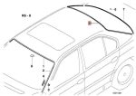 Original BMW E38 Karet Trim Keliling Kaca Belakang - Hitam - Image 3