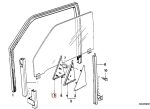 Original BMW E30 Cover Segitiga Spion Pintu Bagian Interior DEPAN KIRI - Image 4
