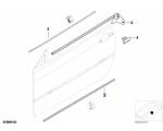 Original BMW E46 Coupe Weatherstrip Trim Karet Seal Bawah Pintu Depan - Image 6