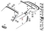 BMW E89 Z4 Channel Cover Outer Pelipit Karet Seal Jendela Pintu KIRI