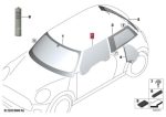 Original MINI R56 R57 Kaca Pintu Pengemudi Supir Depan Kanan