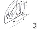 Original BMW F10 Pelipit Kaca Dalam Karet Seal Pintu DEPAN KIRI - Image 4
