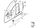 Original BMW F10 Pelipit Kaca Dalam Karet Seal Pintu DEPAN KANAN - Image 4