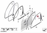 Ori BMW G30 G31 Chrome Window Cover Trim Atas Kaca Pintu Depan KIRI - Image 4