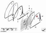 Ori BMW G30 G31 Chrome Window Cover Trim Atas Kaca Pintu Depan KANAN - Image 4