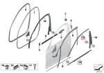 Original BMW G30 Shadowline Window Cover Trim Gloss Black Lis Kaca - Image 4