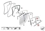 Original BMW G30 Shadowline Window Cover Trim Gloss Black Lis Kaca - Image 5