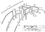 Original BMW E39 Rubber Seal Karet Lis Kaca 1/4 Samping Belakang KANAN - Image 5