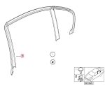 BMW E46 Karet Seal Bingkai Dalam Kaca Pintu Belakang KIRI 51348212523 - Image 5