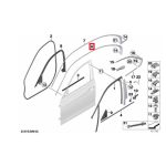 Original BMW F30 Moulding Trim Lis Keliling Bingkai Body Pintu Kaca Samping Matt Black KIRI - Image 6