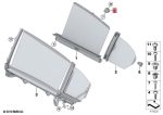 BMW G30 G31 F90 M5 Bracket Cantelan Krey Sunblind Belakang , Atas - Image 5