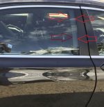 Original BMW F01 F02 Trim Cover Luar Pilar B Kaca Pintu Belakang KIRI - Image 3