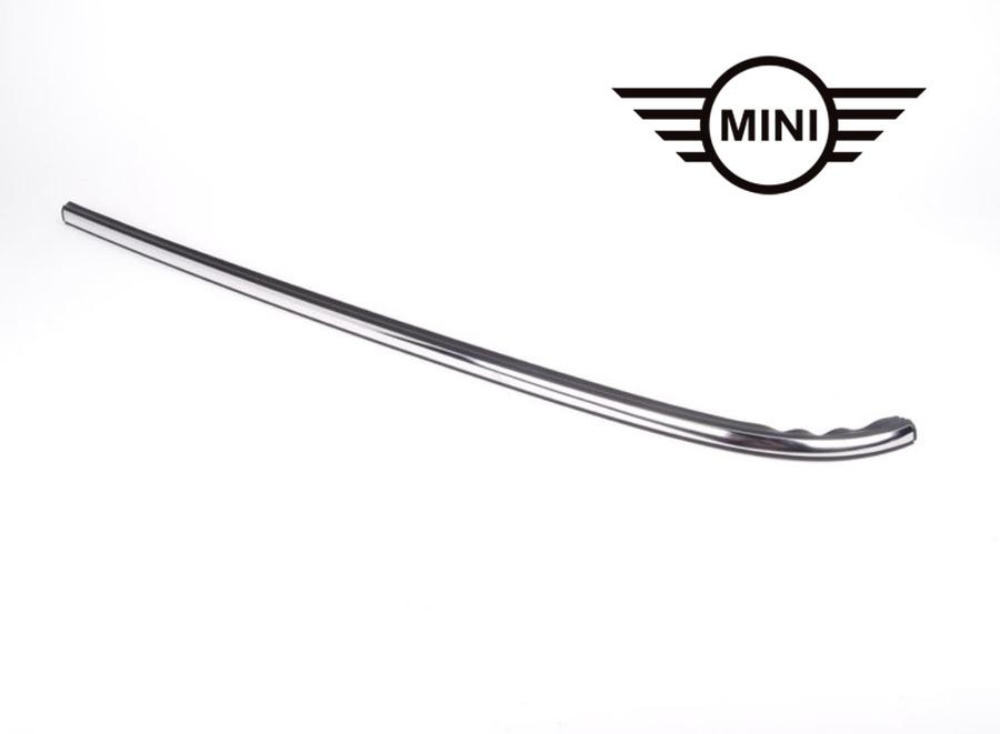 51372756101_A MINI R56 Lis Chrome Pelipit Karet Luar Kaca Samping Belakang KIRI - Gambar 1