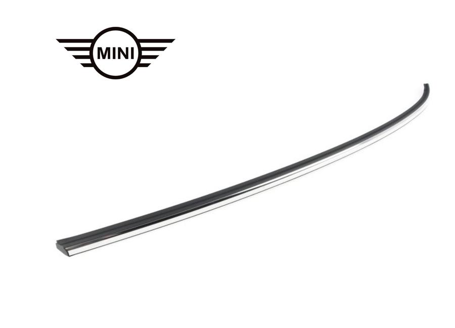 51377300019_A Ori MINI F56 Lis Chrome Pelipit Karet Luar Kaca Samping Belakang KIRI - Image 1