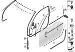 Original BMW F32 F82 M4 Coupe Trim Panel Pilar B Belakang Pintu KANAN - Gambar 6