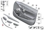 Original BMW E84 X1 Handle Pintu Dalam Belakang KIRI Black 51412991775 - Image 4