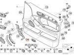 Original BMW E53 X5 Trim Tutup Airbag Pintu Depan Beige 51417004436 - Image 5