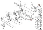 Original BMW E60 E61 Trim Tutup Airbag Pintu Black 51417076810 - Image 6