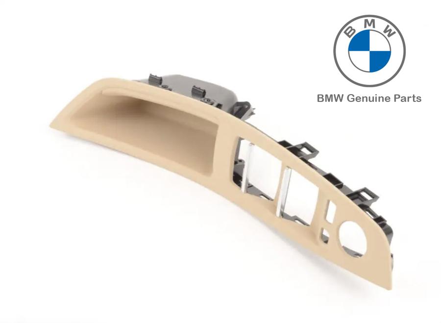 51417225876_A Original BMW F10 Trim Tombol Handle Pintu Depan KANAN Veneto Beige - Image 1