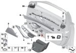 Original BMW F10 Trim Tombol Power Window Pintu KIRI Beige 51417225891 - Image 5