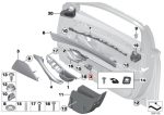 Ori BMW F10 Trim Tombol Power Window Belakang Kanan Beige 51417225892 - Image 5