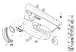 Original BMW E90 Handle Pintu Dalam Penumpang Belakang Kanan - Beige - Image 5