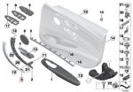 BMW F30 F31 Trim Cover Door Handle Wood Fineline Anthrazit Pintu KIRI - Image 5