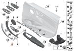 BMW F30 F31 Trim Cover Door Handle Wood Fineline Anthrazit Pintu KANAN - Image 5