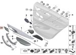 BMW F15 X5 F16 X6 Cover Trim Handle Pintu Belakang KIRI 51417292087