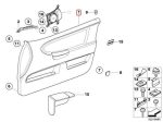 Original BMW E36 Coupe Door Trim Panel Lining Black Pintu Depan KANAN - Gambar 4