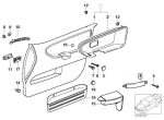 Original BMW E36 Handle Pegangan Pintu Dalam Depan KANAN - Grey - Gambar 5
