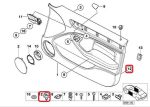 Original BMW E46 E90 F30 Clip with Washer Clip Kancing Door Trim Pintu - Gambar 5