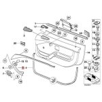 Original BMW Z3 Trim Handle Dalam Pintu Kanan - BEIGE - Image 5