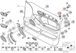 Original BMW E53 X5 Lock Button Pin Bingkai Cover Bushing Kunci Pintu - Image 5