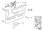 Original BMW E36 Z3 Penutup Cover Airbag Pintu Depan KIRI - Black - Gambar 4