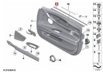 BMW F01 F02 Pelipit Kaca Lis Chrome Pintu Interior Dalam Depan KIRI