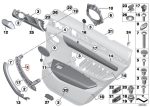 BMW F25 X3 F26 X4 Handle Pintu Depan / Belakang Hitam Black KANAN - Gambar 6