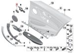 Original BMW F80 M3 F82 F83 M4 Tweeter Speaker Cover Belakang Black - Gambar 5