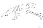 Original BMW E36 Cover Seatbelt Pilar B Interior Hitam 51431960983 - Image 4