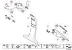 Original BMW E90 E91 Panel Trim Pilar A Interior Grey KANAN - Gambar 5