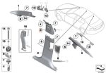 Original BMW F10 Trim Panel Atas Pilar B Interior Oyster Beige KANAN - Image 5