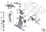 Original BMW F10 Trim Panel Pilar A Interior Hitam / Anthracite KIRI - Image 5