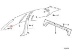 Original BMW E36 Coupe Pilar A Interior Grey / Abu Abu RH KANAN - Gambar 4