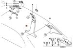Original BMW E46 Sedan Trim Pilar B Bawah Grey Abu KANAN 51438226580 - Image 5
