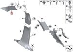 Original BMW F25 X3 Trim Panel Cover Pilar A Interior Beige LH KIRI - Gambar 5
