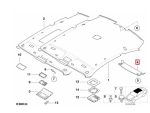 Original BMW E46 Coupe M3 Cover Interior Plafon Belakang Lampu Rem 3rd Brake Light Black 51442699061 - Image 6