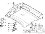 BMW E46 Cover Interior Plafon Belakang Lampu Rem 3rd Brake Light Black - Image 5