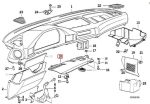 BMW E34 Cover Panel Foot Controls Trim Bawah Stir Kemudi 51451978937
