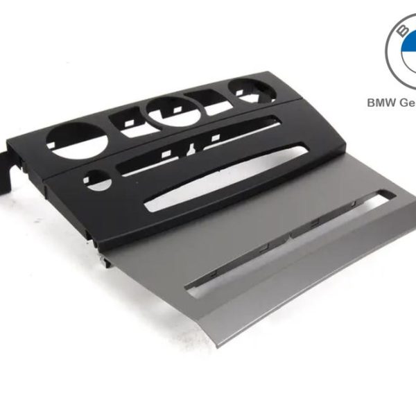 Original BMW E60 Dashboard Trim Panel Cover AC Tengah Black Titanium