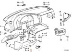BMW E36 Cover Panel Trim Bawah Stir Kemudi Black KANAN 51458177804 - Image 5